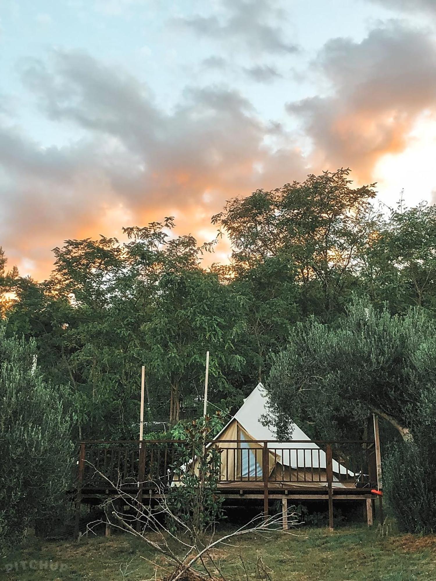 Glamping Bell Tent Robinson Ljubač